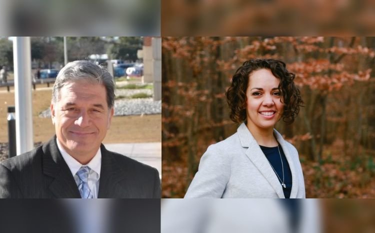 Tim Moore (left) and Jessica Winger are both running for the Chatham County Board of Education. The bloc is running on a parent's-first approach.